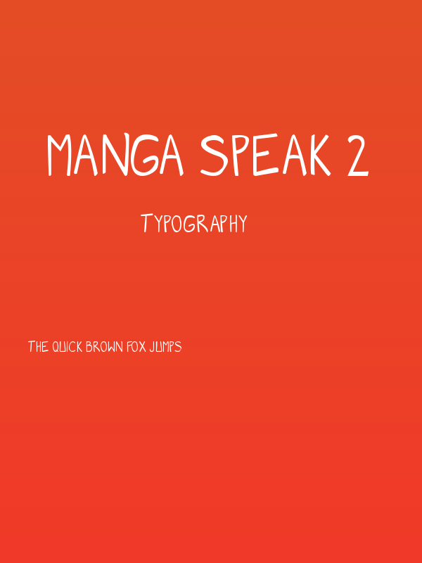 Manga speak 2 Poster