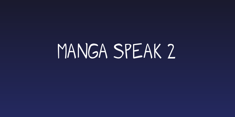 Manga speak 2 Social Header
