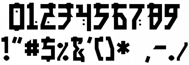 Manga Font OTHER CHARS