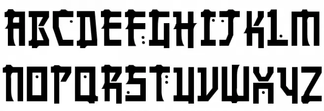 Manga Schriftart Groß