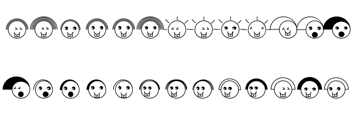 MangaAxtFaces Font LOWERCASE
