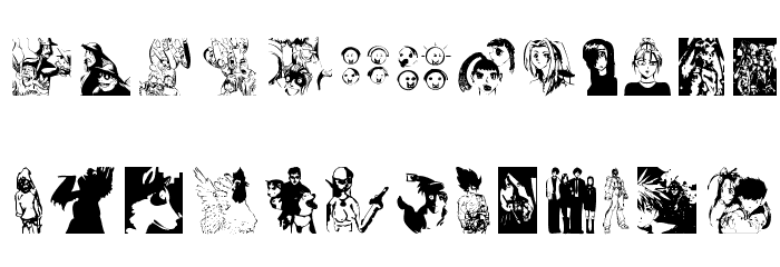 MangaManjana Font LOWERCASE