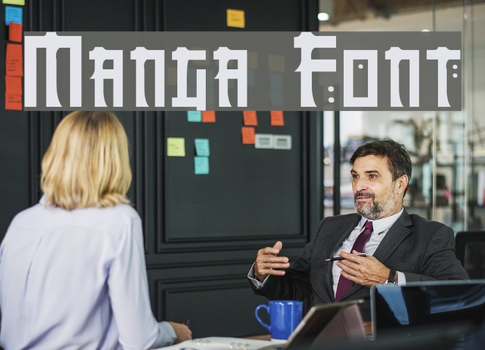 Manga Font examples