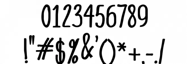 Mangaba Font OTHER CHARS