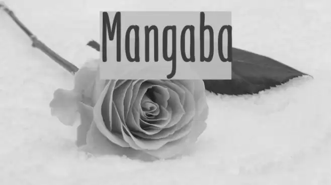 Mangaba Font examples