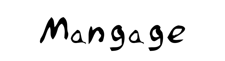 Mangage  Frei Schriftart Herunterladen