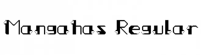 Mangahas Regular  Frei Schriftart Herunterladen