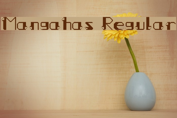 Mangahas Regular Font examples