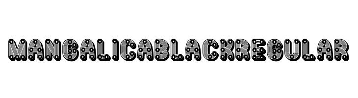 Mangalica Black Regular Font