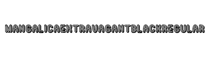 Mangalica Extravagant Black Regular फ़ॉन्ट