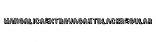 Mangalica Extravagant Black Regular  免费字体下载