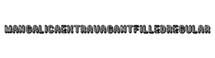 Mangalica Extravagant Filled Regular Шрифта