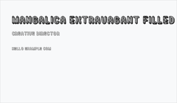 Mangalica Extravagant Filled Regular Business Card