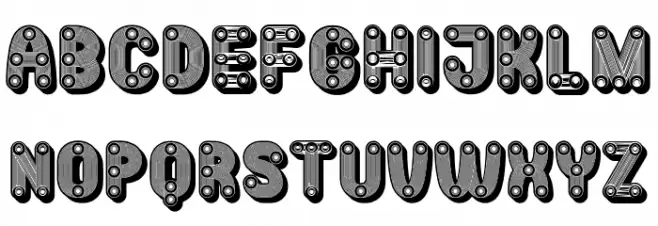 Mangalica Extravagant Regular Schriftart Groß