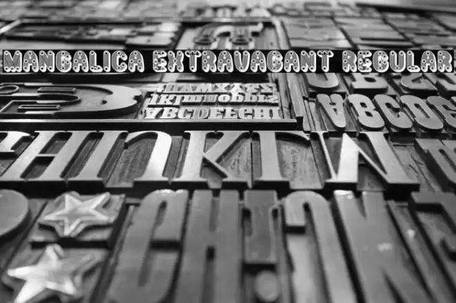 Mangalica Extravagant Regular Font examples