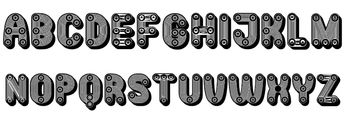 Mangalica Filled Black Regular Font LOWERCASE
