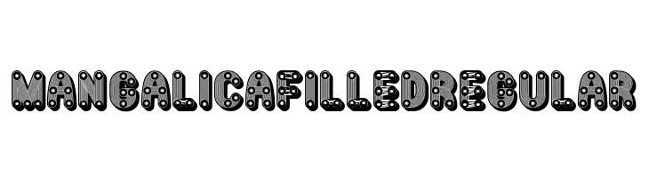 Mangalica Filled Regular Font