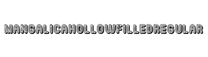 Mangalica Hollow Filled Regular Font