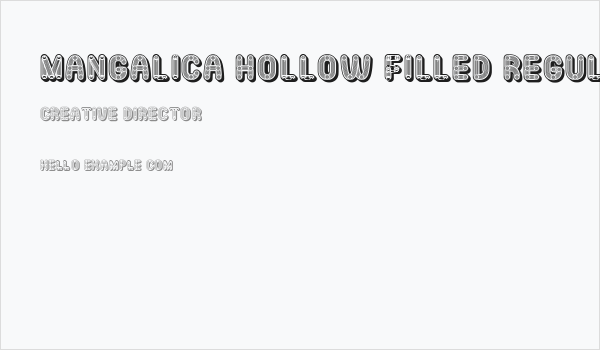Mangalica Hollow Filled Regular Business Card