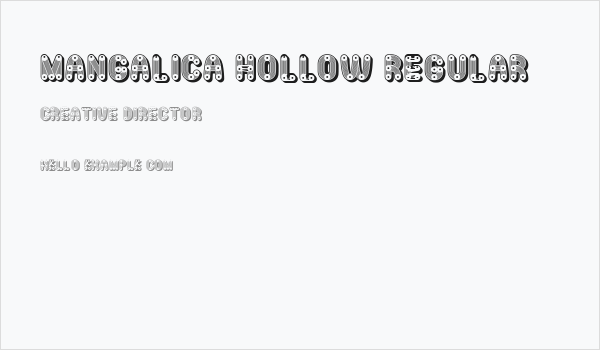 Mangalica Hollow Regular Business Card