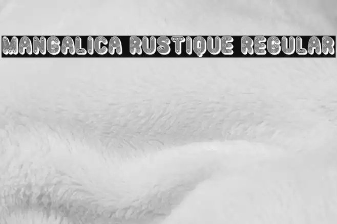 Mangalica Rustique Regular Font examples