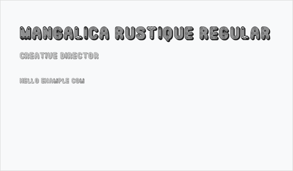 Mangalica Rustique Regular Business Card