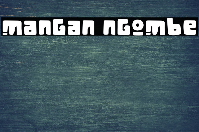 Mangan Ngombe Font examples