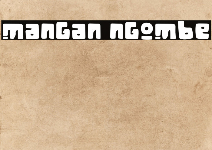 Mangan Ngombe Font examples