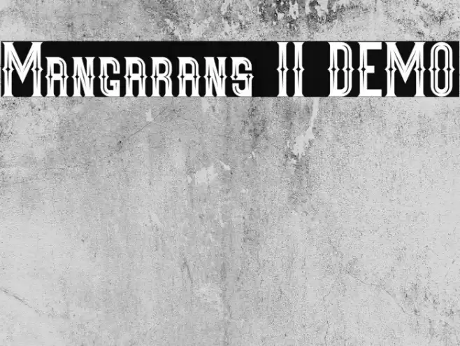 Mangarans II DEMO Font examples