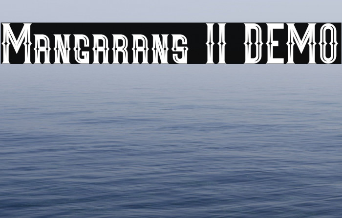 Mangarans II DEMO Fonte examples
