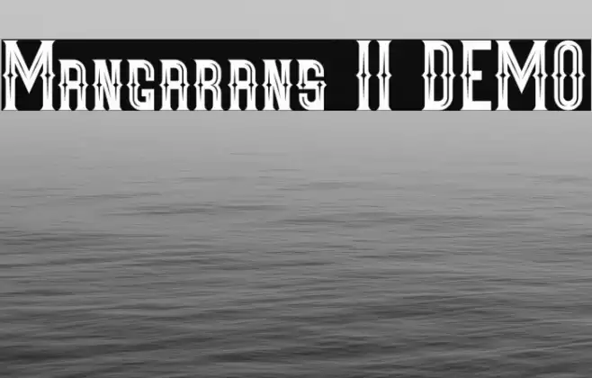 Mangarans II DEMO Font examples