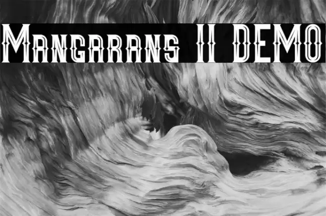 Mangarans II DEMO Font examples