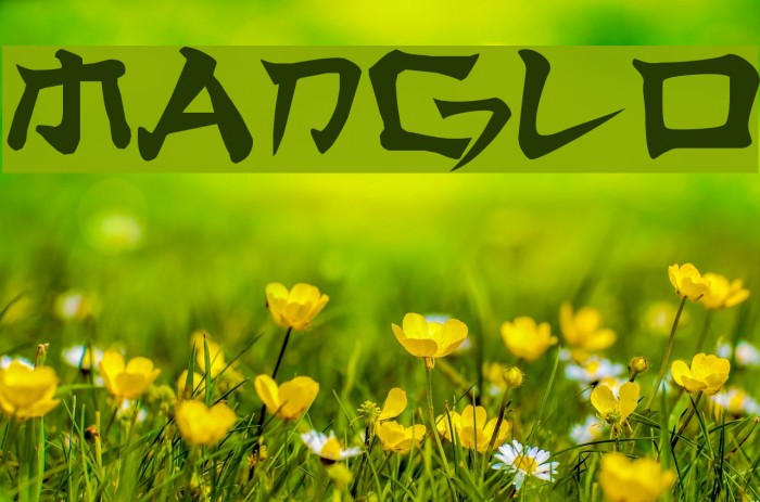 Manglo फ़ॉन्ट examples