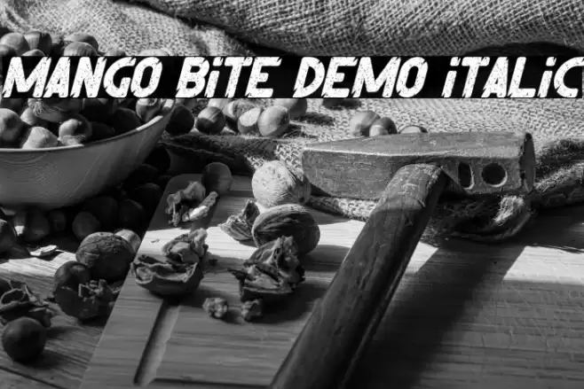 Mango Bite Demo Italic Font examples