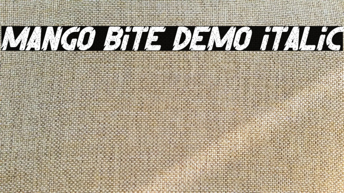 Mango Bite Demo Italic Example 2