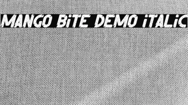 Mango Bite Demo Italic Font examples