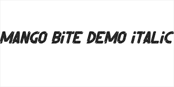 Mango Bite Demo Italic Logo