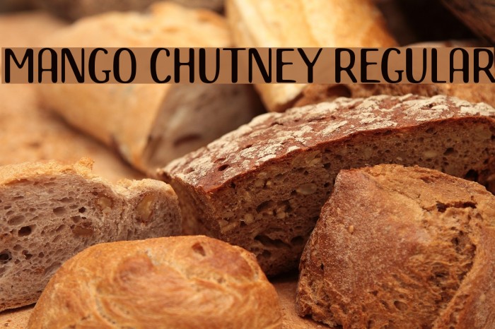Mango Chutney Regular Font examples