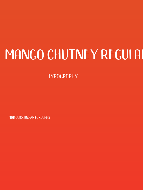 Mango Chutney Regular Poster
