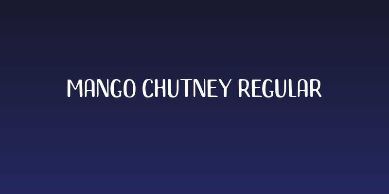 Mango Chutney Regular Social Header