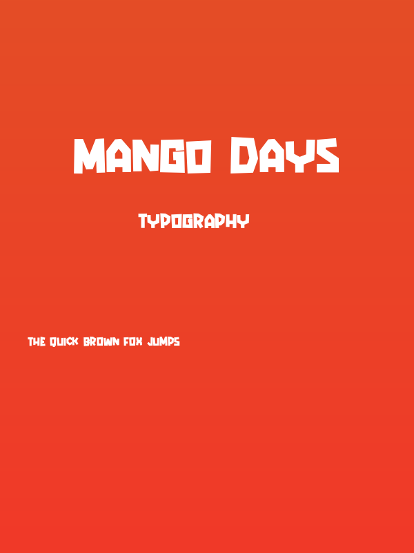 Mango Days Poster