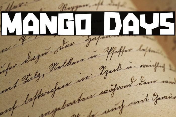 Mango Days Example 2