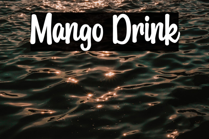 Mango Drink Example 3