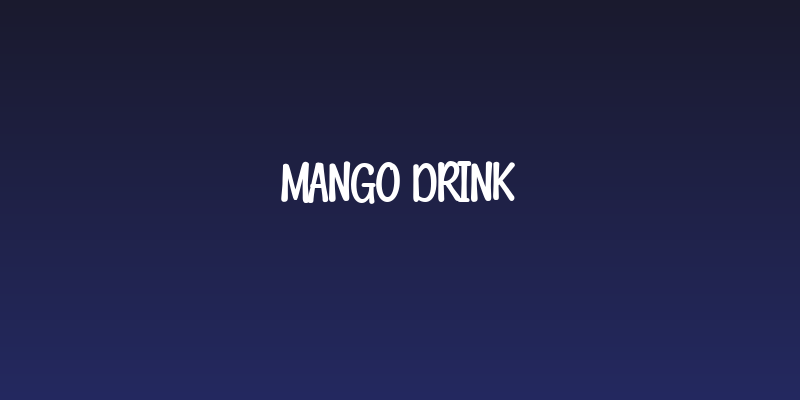 Mango Drink Social Header