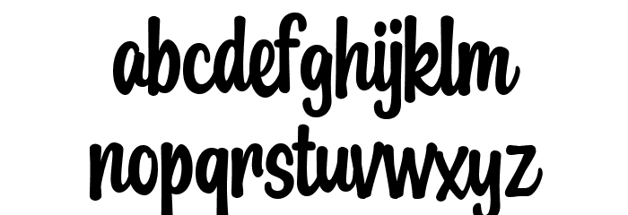 Mango Drink Font LOWERCASE