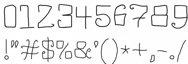 Mango Flavored Jello Font OTHER CHARS