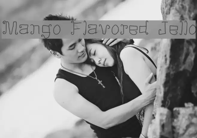 Mango Flavored Jello Font examples