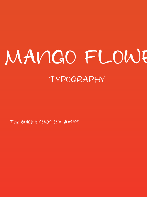 Mango Flower Poster