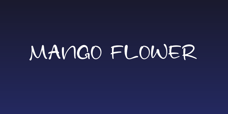 Mango Flower Social Header