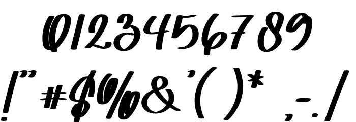 Mango Juice Font OTHER CHARS